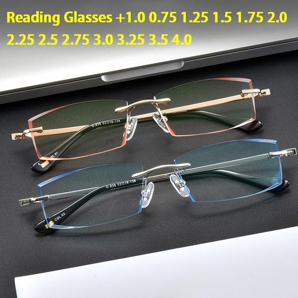 sunglasses cubojue rimless reading glasses male 1.25 1.75 1.5 2.0 2.5 2.75 fashion blue brown tint lens mr-8 strong ultralight presbyopia, White;black
sunglasses cubojue rimless reading glasses male 1.25 1.75 1.5 2.0 2.5 2.75 fashion blue brown tint lens mr-8 strong ultralight presbyopia, White;black
