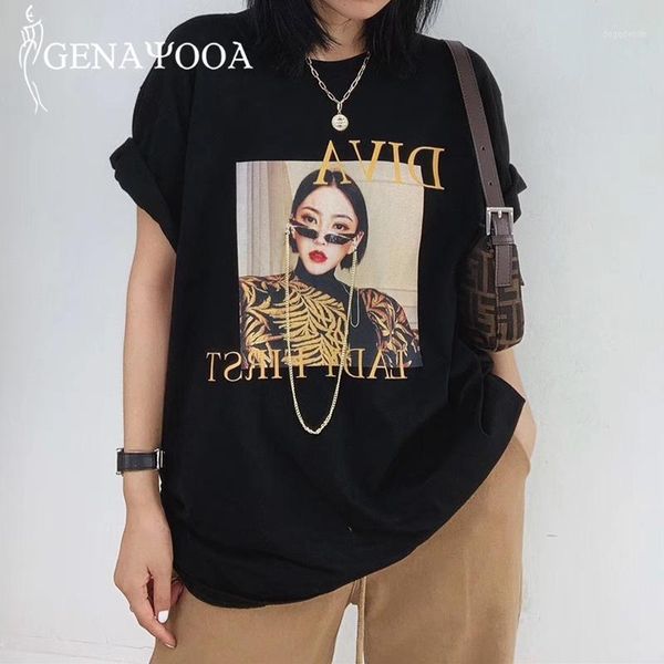 women's t-shirt genayooa korean t shirts women short sleeve print casual harajuku tee o neck shirt femme 2021 summer streetwear1, White
women's t-shirt genayooa korean t shirts women short sleeve print casual harajuku tee o neck shirt femme 2021 summer streetwear1, White