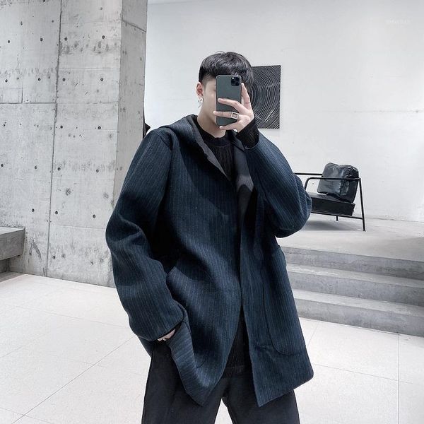 men autumn winter woolen hooded trench coat outerwear male streetwear loose cardigan windbreaker jacket overcoat1, Black
men autumn winter woolen hooded trench coat outerwear male streetwear loose cardigan windbreaker jacket overcoat1, Black