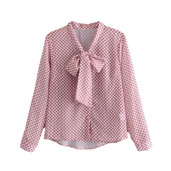 2021 new elegant women pink chiffon dot shirts fashion ladies bow collar sweet female nine sleeve blouses, White
2021 new elegant women pink chiffon dot shirts fashion ladies bow collar sweet female nine sleeve blouses, White