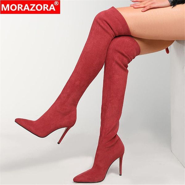 morazora 2021 big size 34-42 women boots stiletto heels pointed toe over the knee boots autumn winter ladies shoes1, Black
morazora 2021 big size 34-42 women boots stiletto heels pointed toe over the knee boots autumn winter ladies shoes1, Black
