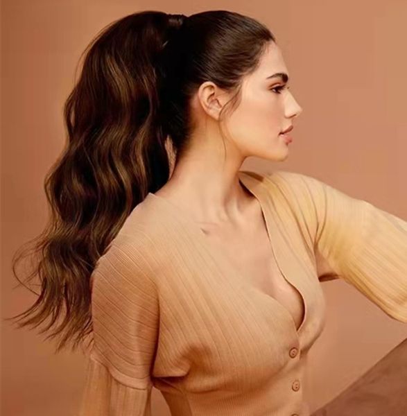 140g long wavy ponytail hair human drawstring ponytail clip in hairpiece black brown wave ponytail for black women 4colors
140g long wavy ponytail hair human drawstring ponytail clip in hairpiece black brown wave ponytail for black women 4colors