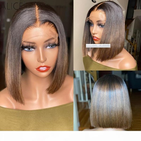 alice ombre bob 4x4 lace front human hair wigs scalp closure wigs with baby hair 130% density non-remy, Black;brown
alice ombre bob 4x4 lace front human hair wigs scalp closure wigs with baby hair 130% density non-remy, Black;brown