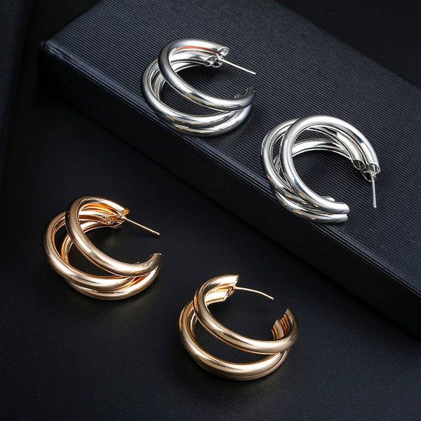 hoop & huggie korean statement earrings for women gold color vintage big geometric earring 2021 brincos fashion jewelry, Golden;silver
hoop & huggie korean statement earrings for women gold color vintage big geometric earring 2021 brincos fashion jewelry, Golden;silver