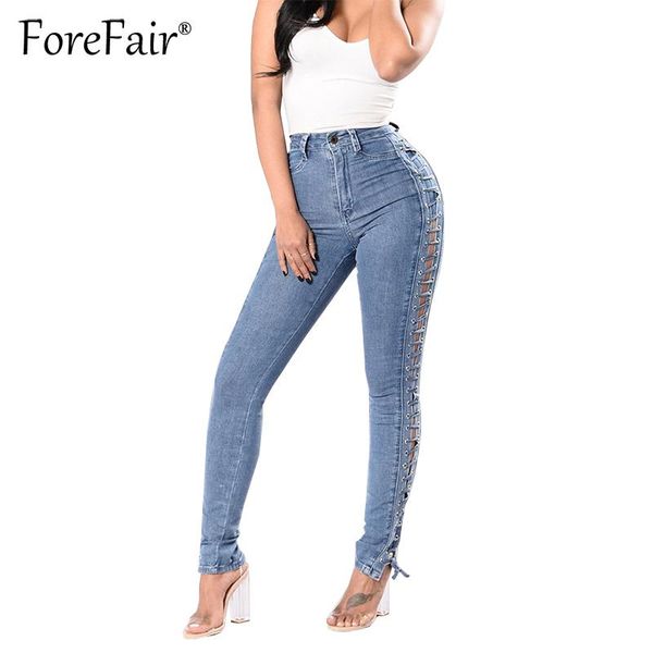 women's jeans forefair fashion side lace-up jean plus size women slim cool stretchy pencil denim pants trousers mid waist casual elasti, Blue
women's jeans forefair fashion side lace-up jean plus size women slim cool stretchy pencil denim pants trousers mid waist casual elasti, Blue