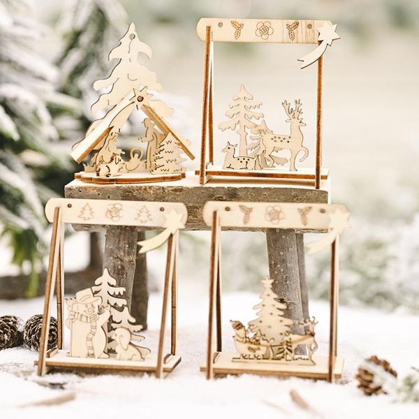 christmas decorations 1set mini swing diy wooden craft merry for home gift 2021 xmas decor year navidad natal
christmas decorations 1set mini swing diy wooden craft merry for home gift 2021 xmas decor year navidad natal