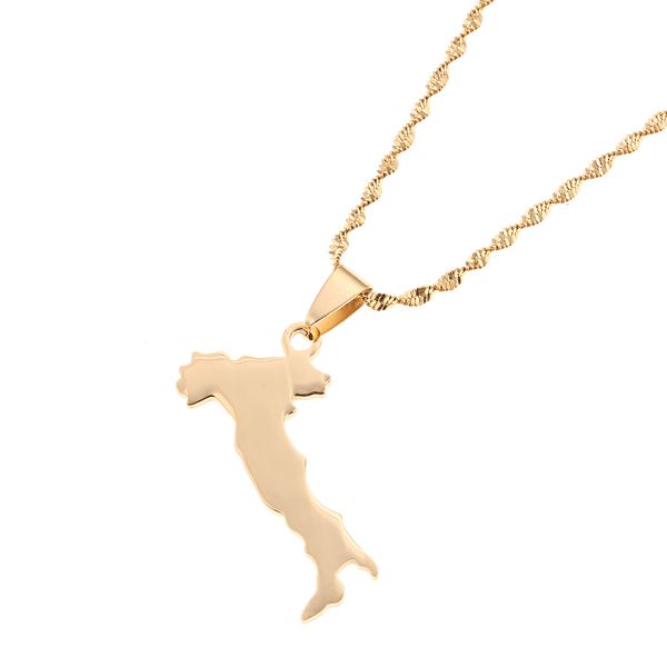 stainless steel gold silver color map of italy pendant necklace fashion italian map chain jewelry
stainless steel gold silver color map of italy pendant necklace fashion italian map chain jewelry