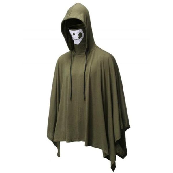 men's casual shirts style skull mask sleeveless cloak with hooded large size novelty irregular hem pure color blouse for male 2021 fash, White;black
men's casual shirts style skull mask sleeveless cloak with hooded large size novelty irregular hem pure color blouse for male 2021 fash, White;black