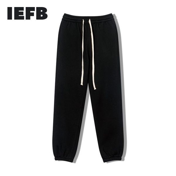 iefb high street fashion new men's causal pants ins autumn winter plush legged sports pants drawstring elastic waist trousers, Black
iefb high street fashion new men's causal pants ins autumn winter plush legged sports pants drawstring elastic waist trousers, Black
