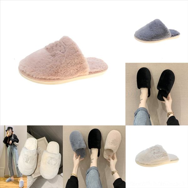 bhs3o autumn winter house cat plush toe shoes women home slippers warm faux fur plush cross soft ladies furry female open slipper, Black 
bhs3o autumn winter house cat plush toe shoes women home slippers warm faux fur plush cross soft ladies furry female open slipper, Black