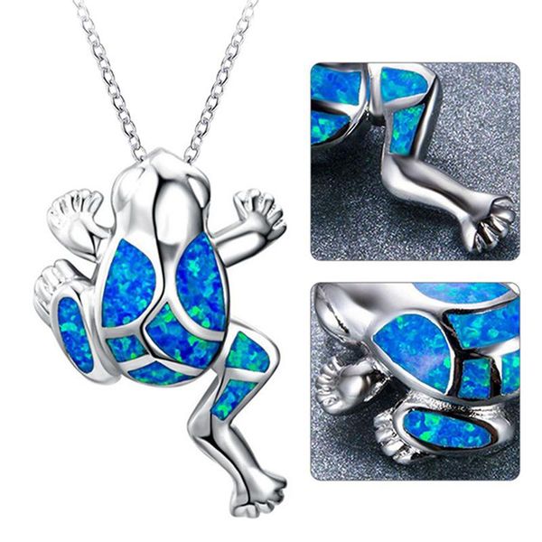 pendant necklaces unique filled animal charm necklace blue crystal frog for women men party gifts, Silver
pendant necklaces unique filled animal charm necklace blue crystal frog for women men party gifts, Silver