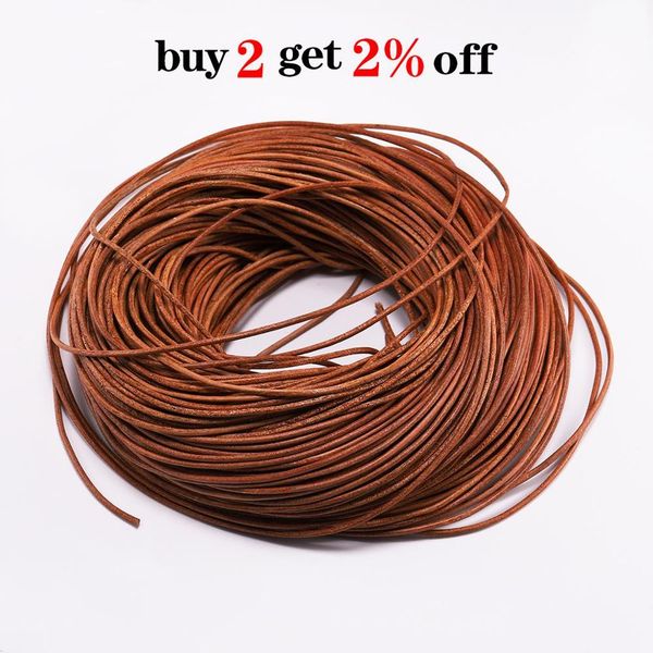 2-5m/lot 1.5 2 2.5 3 4 5 6mm 3 color genuine cow leather round thong cord diy bracelet findings rope string for wmtrgn
2-5m/lot 1.5 2 2.5 3 4 5 6mm 3 color genuine cow leather round thong cord diy bracelet findings rope string for wmtrgn