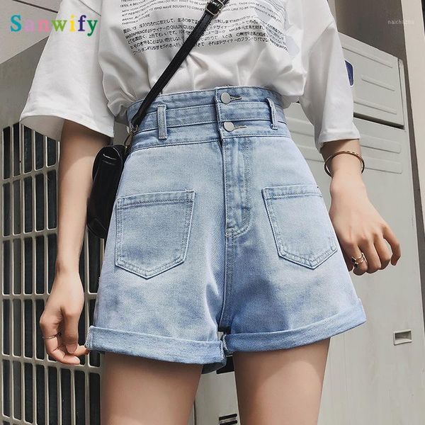 high waist shorts 2020 washed women denim shorts casual style women loose short jean1, Blue
high waist shorts 2020 washed women denim shorts casual style women loose short jean1, Blue