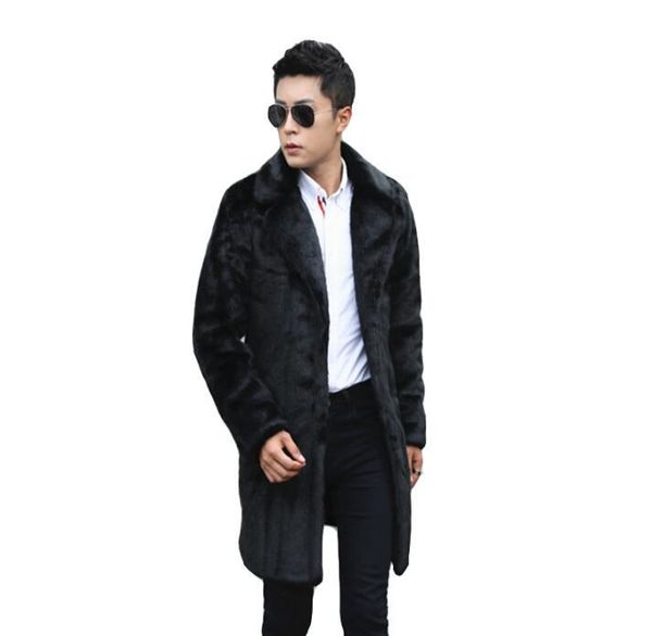 men's fur & faux autumn long mink leather jacket mens winter thicken warm coat men slim jackets jaqueta de couro fashion b75, Black
men's fur & faux autumn long mink leather jacket mens winter thicken warm coat men slim jackets jaqueta de couro fashion b75, Black