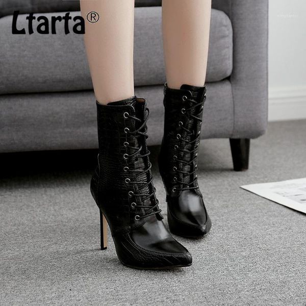 ltarta boots women's shoes autumn winter pointy tie super high heels women shoes thin heels point toe pu boots zl-335-81, Black
ltarta boots women's shoes autumn winter pointy tie super high heels women shoes thin heels point toe pu boots zl-335-81, Black