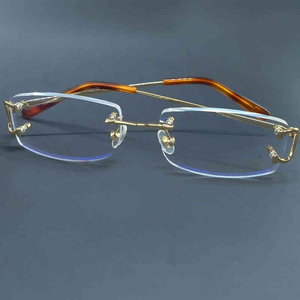 2022 factory wholesale vintage rimless clear men frames for fill prescription fashion eyeglasses women luxury eyewear frame 8b41, White;black
2022 factory wholesale vintage rimless clear men frames for fill prescription fashion eyeglasses women luxury eyewear frame 8b41, White;black
