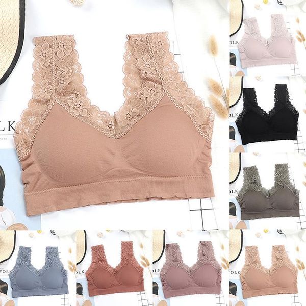 gym clothing vertvie 2021 fashion women breathable sports bra push up seamless yoga female strap lace running bras elastic bralett, White;black
gym clothing vertvie 2021 fashion women breathable sports bra push up seamless yoga female strap lace running bras elastic bralett, White;black