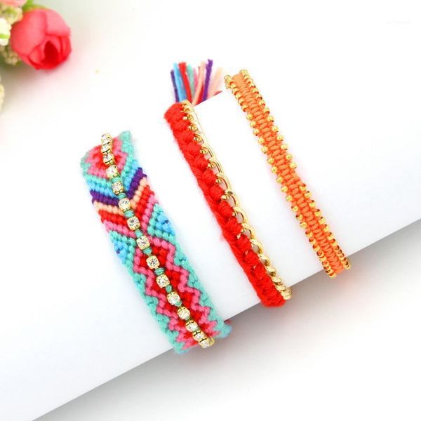 charm bracelets 3pcs diy weaving crystal friendship bracelet bohemia wide ethnic tassels bangles for women1, Golden;silver
charm bracelets 3pcs diy weaving crystal friendship bracelet bohemia wide ethnic tassels bangles for women1, Golden;silver