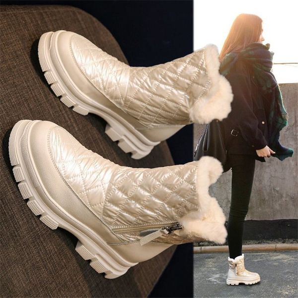 2021 new women white winter warm women's black snow silver 4.5cm shoes mujer boots cod8
2021 new women white winter warm women's black snow silver 4.5cm shoes mujer boots cod8