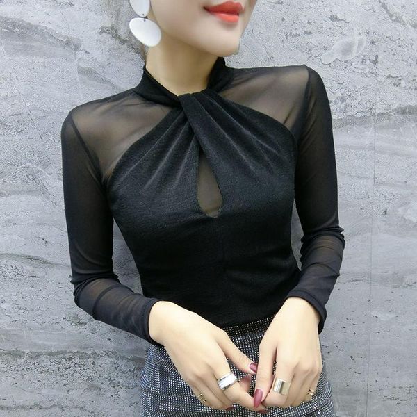 womens and blouses spring 2021 new mesh cross transparent chiffon shirt long sleeve plus size blouses shirts, White
womens and blouses spring 2021 new mesh cross transparent chiffon shirt long sleeve plus size blouses shirts, White