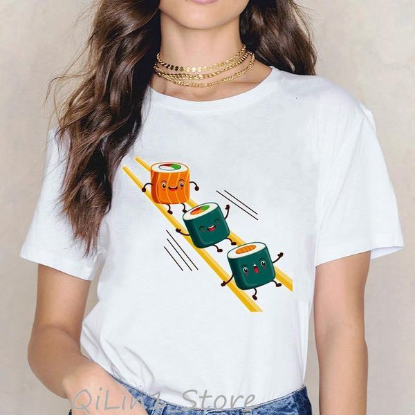 cartoon sushi print tee shirt femme cute funny t shirt women summer harajuku kawaii tshirt clothes camiseta mujer t-shirt, White
cartoon sushi print tee shirt femme cute funny t shirt women summer harajuku kawaii tshirt clothes camiseta mujer t-shirt, White