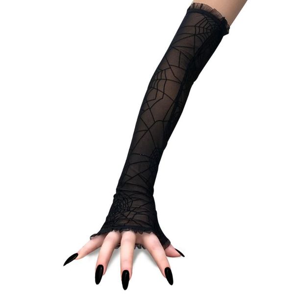 five fingers gloves woman spider web halloween decoration dress up ball props cosplay for performance half finger mesh, Blue;gray
five fingers gloves woman spider web halloween decoration dress up ball props cosplay for performance half finger mesh, Blue;gray