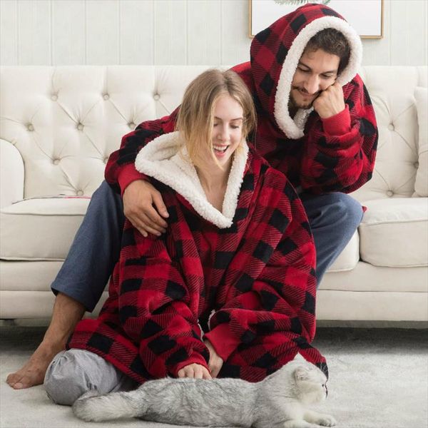 winter hoodie women pocket hooded blanket sweatshirt fleece plush hoodie warm coral fleece tv blanket with sleeve winter clothes, Black
winter hoodie women pocket hooded blanket sweatshirt fleece plush hoodie warm coral fleece tv blanket with sleeve winter clothes, Black