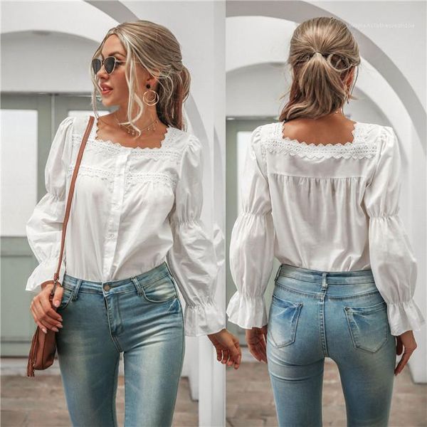 shirts womens dedsigner bell sleeve single breasted casual blouses solid color fashion women clothing white square neck
shirts womens dedsigner bell sleeve single breasted casual blouses solid color fashion women clothing white square neck