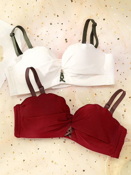 bra girls aged 18-24 years old with underwear small chest gathered without steel ring, White
bra girls aged 18-24 years old with underwear small chest gathered without steel ring, White