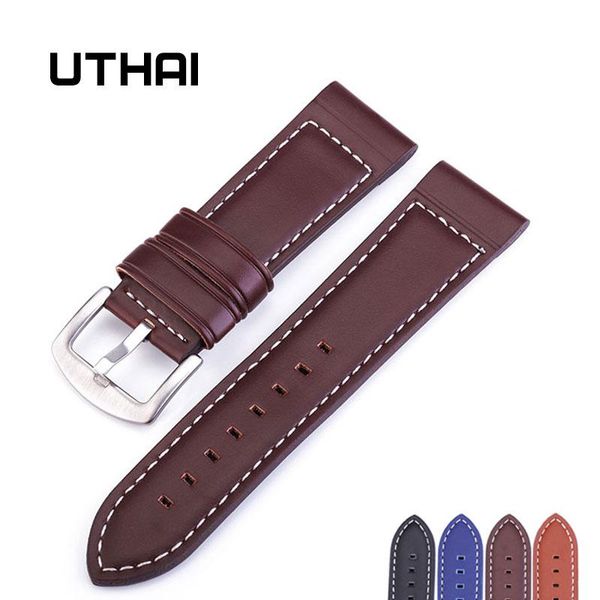 uthai p14 18 20 22 24 мм натуральные кожаные ремни мода мягкие часы ремень черный / коричневый / синий / светлый браслет для сторожей для ча, Black;brown
uthai p14 18 20 22 24 мм натуральные кожаные ремни мода мягкие часы ремень черный / коричневый / синий / светлый браслет для сторожей для ча, Black;brown