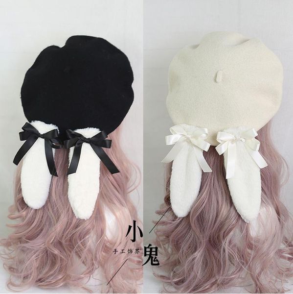 berets harajuku lovely lolita japan baked wheat cake wool beret, buds cap, Blue;gray
berets harajuku lovely lolita japan baked wheat cake wool beret, buds cap, Blue;gray