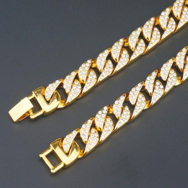 men 15mm full zircon cuban chain link hip hop bracelet ice out fashion pop bracel jllhuf, Black
men 15mm full zircon cuban chain link hip hop bracelet ice out fashion pop bracel jllhuf, Black