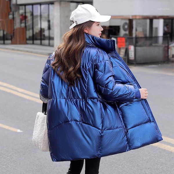 shiny long parkas female winter stand collar casual women's jacket oversized solid loose glossy cotton padded thick woman coats1, Black
shiny long parkas female winter stand collar casual women's jacket oversized solid loose glossy cotton padded thick woman coats1, Black