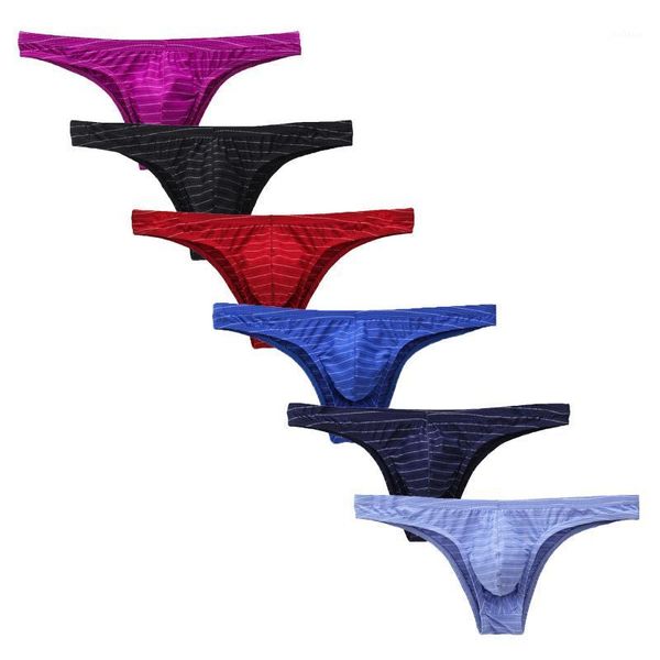 men's bikini briefs half hip low waistunderpants natural cotton 2021 fashion underwear color striped panties 6pc1, Black;white
men's bikini briefs half hip low waistunderpants natural cotton 2021 fashion underwear color striped panties 6pc1, Black;white