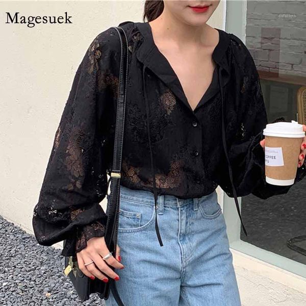 fashion carved lantern long sleeve cardigan blouse spring autumn loose 2020 women shirts clothes black lace shirt 102021, White
fashion carved lantern long sleeve cardigan blouse spring autumn loose 2020 women shirts clothes black lace shirt 102021, White