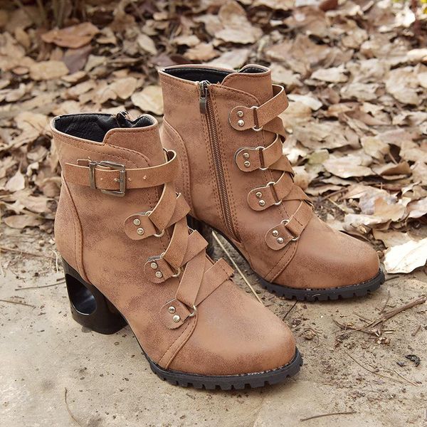 plus size women ankle boots platform lace up high heel women boots buckle solid color round toe ladies shoes, Black
plus size women ankle boots platform lace up high heel women boots buckle solid color round toe ladies shoes, Black