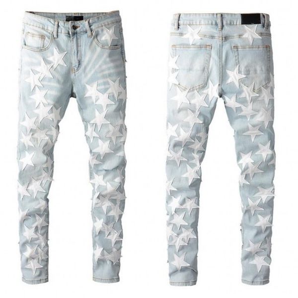 Men Distrsed Ripped Biker Jeans Slim Fit Motorcycle Denim For Fashion Hip Hop Mens Jean Good Quality, Blue
Men Distrsed Ripped Biker Jeans Slim Fit Motorcycle Denim For Fashion Hip Hop Mens Jean Good Quality, Blue