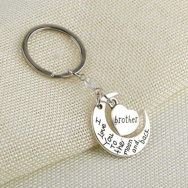 i love you to the moon and back keychain moon heart shape key ring holder metal circle charm for bag key pendants toys decoration e112702, Red;brown
i love you to the moon and back keychain moon heart shape key ring holder metal circle charm for bag key pendants toys decoration e112702, Red;brown