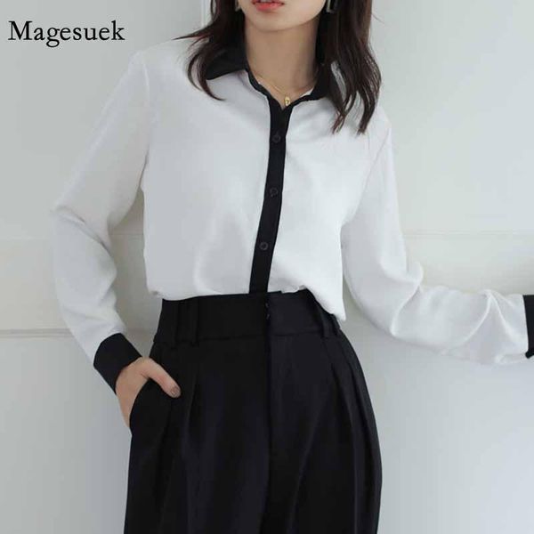 autumn long sleeve white and black splice bottoming shirts professional slim lapel blouse women cardigan blusas mujer 11346
autumn long sleeve white and black splice bottoming shirts professional slim lapel blouse women cardigan blusas mujer 11346