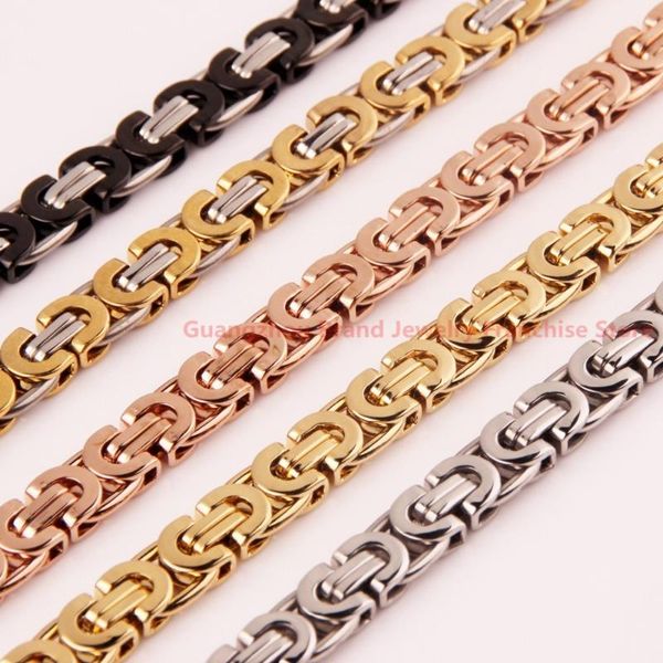 chains 7-40 inch 6/8/10mm 316l stainless steel multi-color men's byzantine link chain necklace or bracelet bangle, Silver
chains 7-40 inch 6/8/10mm 316l stainless steel multi-color men's byzantine link chain necklace or bracelet bangle, Silver