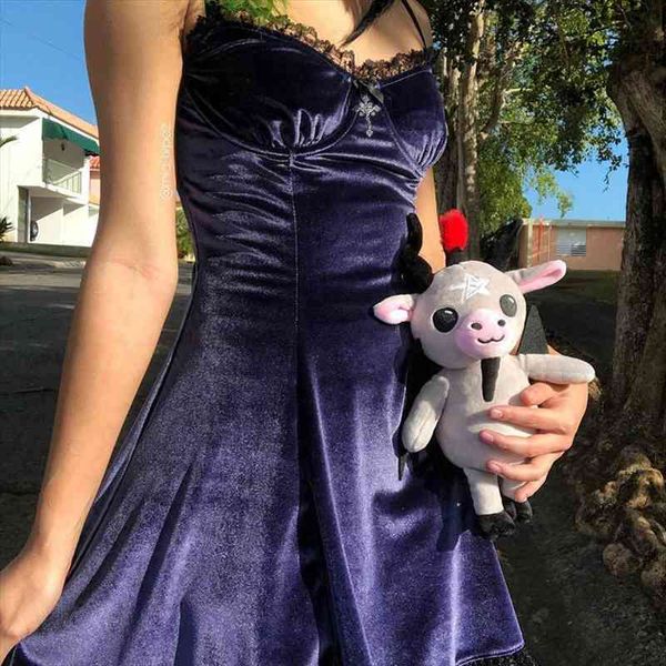 summer gothic party dress women purple fashion mini dresses velvet vintage a line vestidos patchwork goth club highstreet, Black;gray
summer gothic party dress women purple fashion mini dresses velvet vintage a line vestidos patchwork goth club highstreet, Black;gray