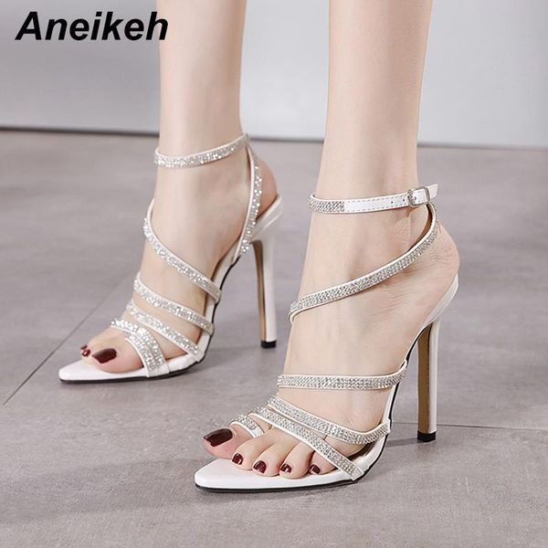 sandals aneikeh 2021 summer fashion cross-tied bling narrow band stiletto heels appliques wedding women's shoes, Black
sandals aneikeh 2021 summer fashion cross-tied bling narrow band stiletto heels appliques wedding women's shoes, Black