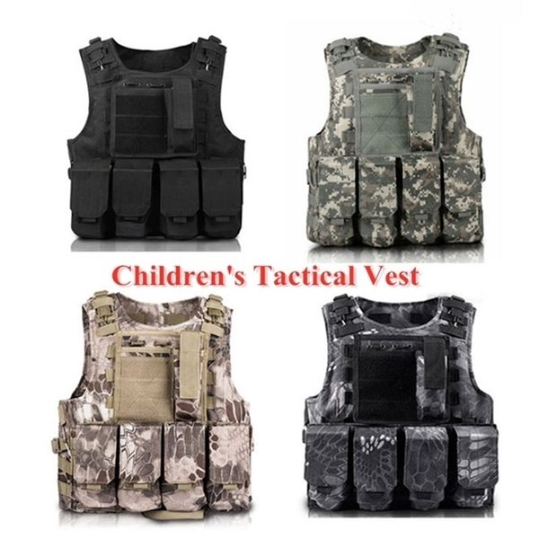 children outdoor cs shooting protection gear vest kid military combat training camping hunting multi-function tactical waistcoat 201214, Black;white
children outdoor cs shooting protection gear vest kid military combat training camping hunting multi-function tactical waistcoat 201214, Black;white