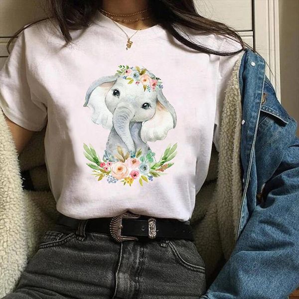 women printing print graphic cartoon elephant flower fashion cartoon clothes lady tees female t shirt womens t shirt, White
women printing print graphic cartoon elephant flower fashion cartoon clothes lady tees female t shirt womens t shirt, White