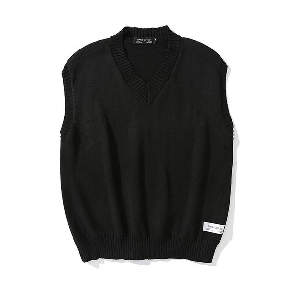2021 new sleeveless male sweater autumn color brown jacket black man cfys, White;black
2021 new sleeveless male sweater autumn color brown jacket black man cfys, White;black
