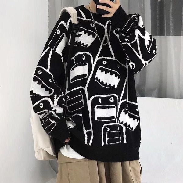 2021 men's women's jerseys on the fall winter cartoon sweater oxu9, White;black