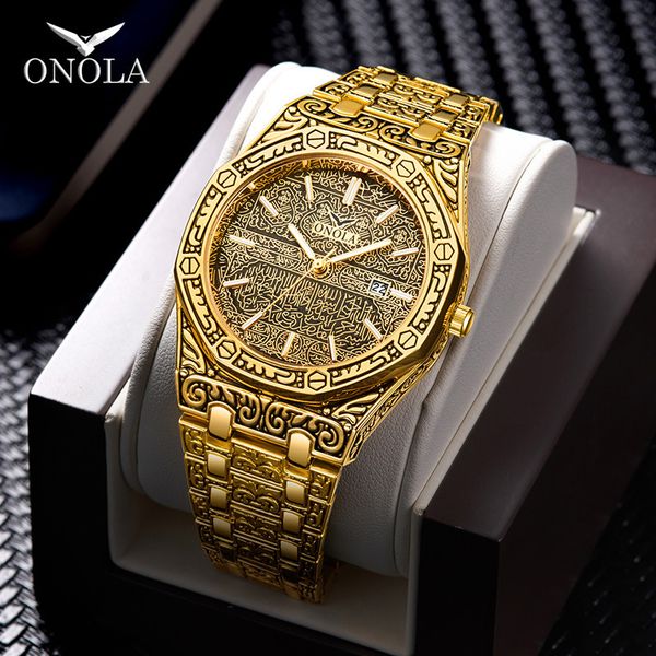 onola fashion antique steel belt waterproof men's quartz watch gold watch men's watch 2020, Slivery;brown
onola fashion antique steel belt waterproof men's quartz watch gold watch men's watch 2020, Slivery;brown