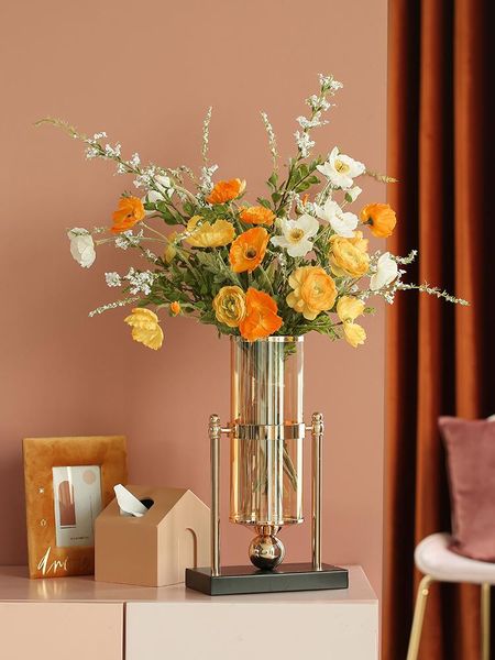 luxury glass vase metal simple creative european style flower vase living room decoration decoracion nordica hogar vases da60hp
luxury glass vase metal simple creative european style flower vase living room decoration decoracion nordica hogar vases da60hp