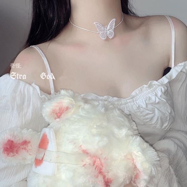 hz 2020 sweet fairy unique butterfly cloth black white exaggeration short chain chocker line necklace for women jewelry party, Golden;silver
hz 2020 sweet fairy unique butterfly cloth black white exaggeration short chain chocker line necklace for women jewelry party, Golden;silver