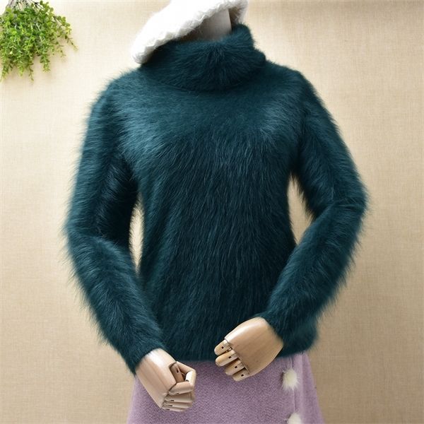 female women fashion korean style hairy mink cashmere slim bottoming pullover turtleneck winter angora fur jumper sweater pull h1211, White;black
female women fashion korean style hairy mink cashmere slim bottoming pullover turtleneck winter angora fur jumper sweater pull h1211, White;black